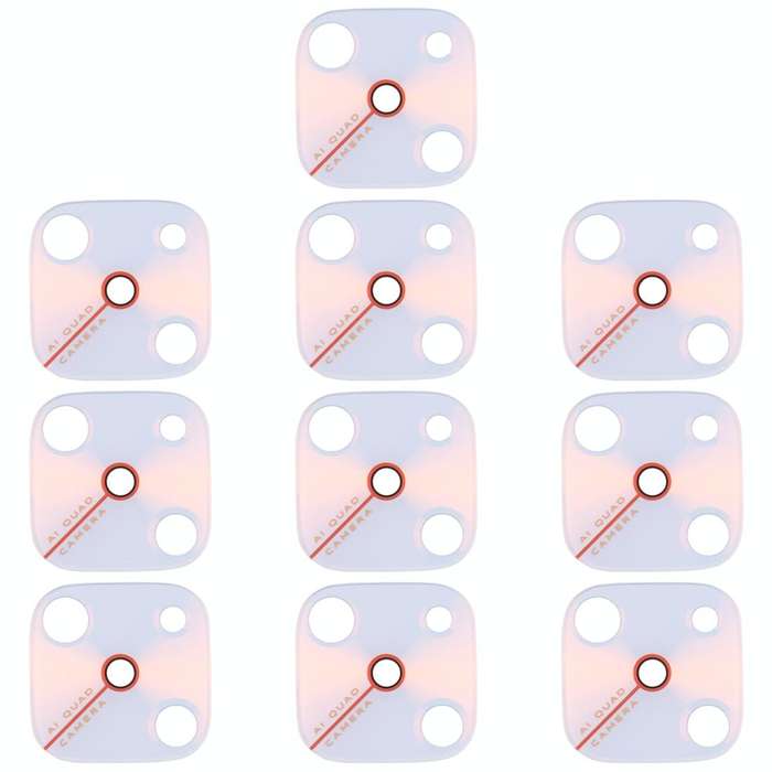 For Vivo Y9s 10pcs Back Camera Lens (White)