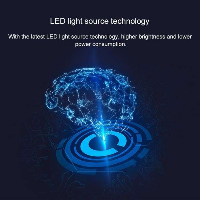 Cheerlux CL760 4000 Lumens 1920x1080 1080P HD Smart Projector, Support HDMI x 2 / USB x 2 / VGA /...