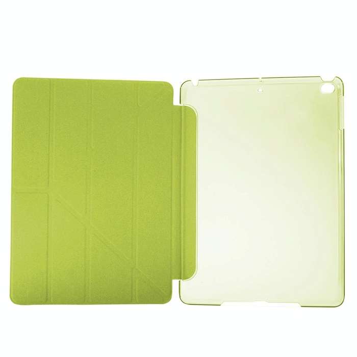 For iPad 9.7 (2018) & iPad 9.7 (2017) & iPad Air Silk Texture Horizontal Deformation Flip Leather...