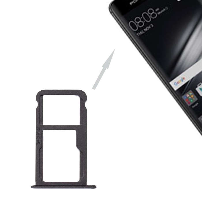 For Huawei Mate 9 SIM Card Tray & SIM / Micro SD Card Tray(Black)