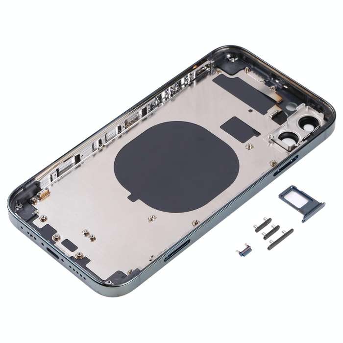 Electroplated Frame Back Housing Cover with Appearance Imitation of iP13 Pro for iPhone 11(Green)