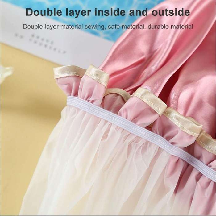 Thick Waterproof Bath Hat Double Layer Shower Hair Cover Women Supplies Shower Caps, Size:28cm(Pi...