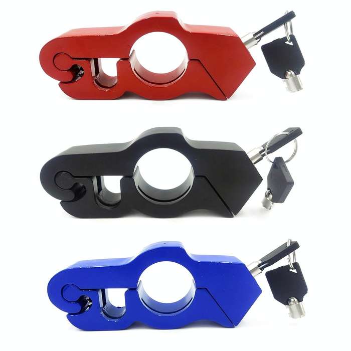 Motorcycle Aluminum Alloy Throttle Handle Lock (Red)