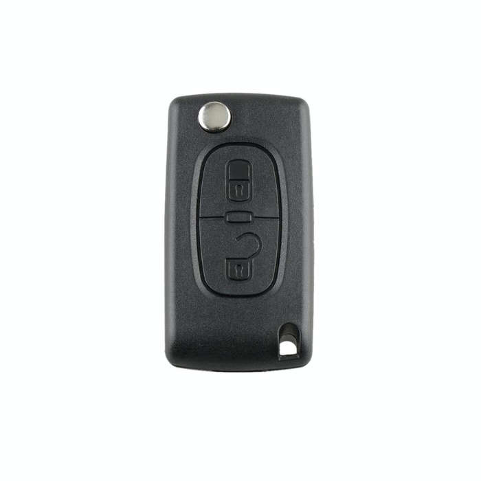 For PEUGEOT 2 Buttons Intelligent Remote Control Car Key with Integrated Chip & Battery & Holder,...