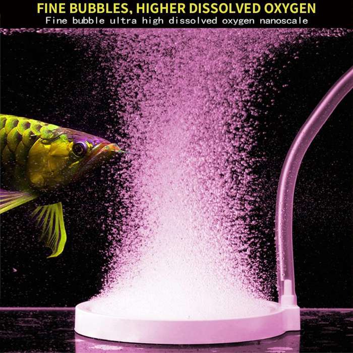 Nano Air Disk Stone Fish Tank Bubble Oxygen Pump Air Refiner, Diameter:45mm(White)