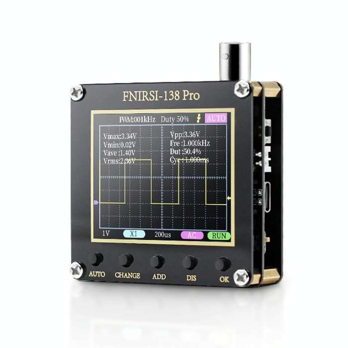 FNIRSI Handheld Small Teaching Maintenance Digital Oscilloscope, Specification: Standard Without ...