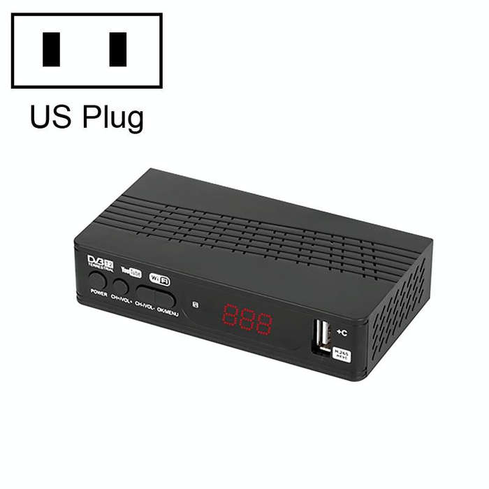HD-120 DVB-T2 H.265 HD Digital TV Set Top Box, US Plug