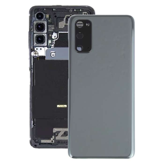 For Samsung Galaxy S20 Battery Back Cover with Camera Lens Cover (Grey)