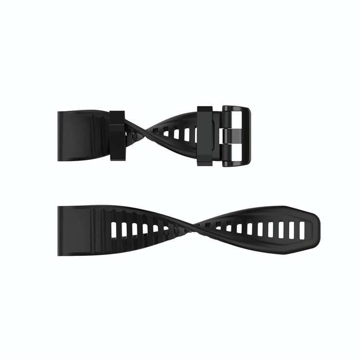 For Garmin Fenix 6 22mm Smart Watch Quick Release Silicon Watch Band(Black)