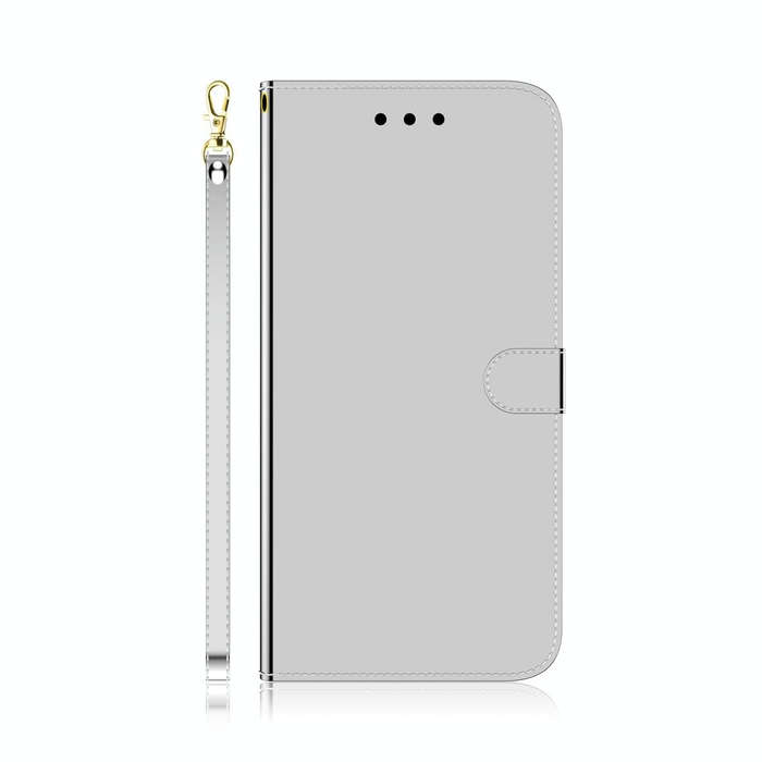 For Galaxy S20 Ultra Mirror-like Magnetic Attraction Horizontal Flip Leather Case with Lanyard, S...