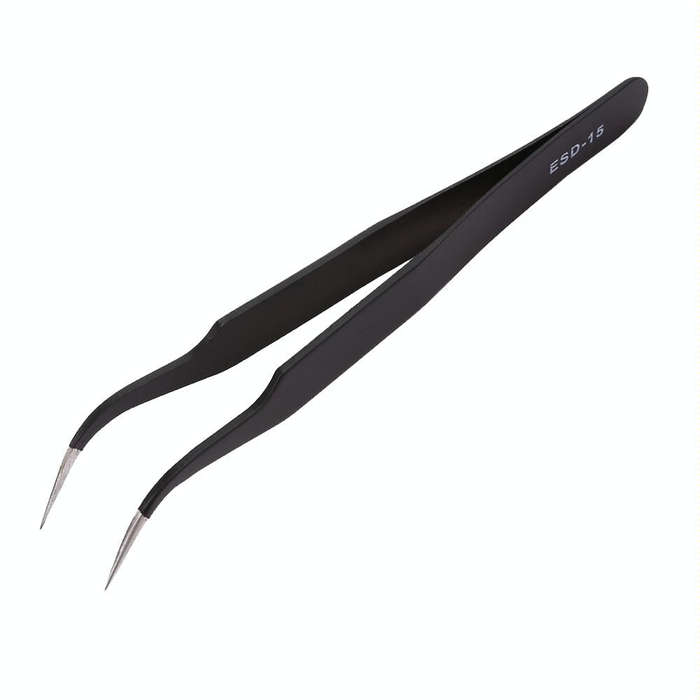 6 in 1 Stainless Steel Anti Static Tweezers Set