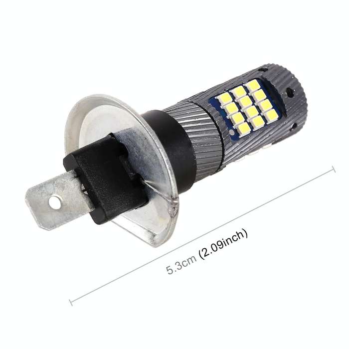 1 Pair H1 DC12V / 5W Car LED Fog Light with 42LEDs SMD-2016 Lamp Beads (Yellow Light)