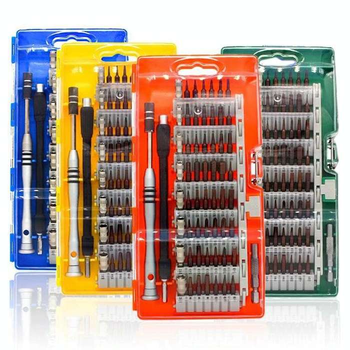 60 in 1 S2 Tool Steel Precision Screwdriver Nutdriver Bit Repair Tools Kit(Green)