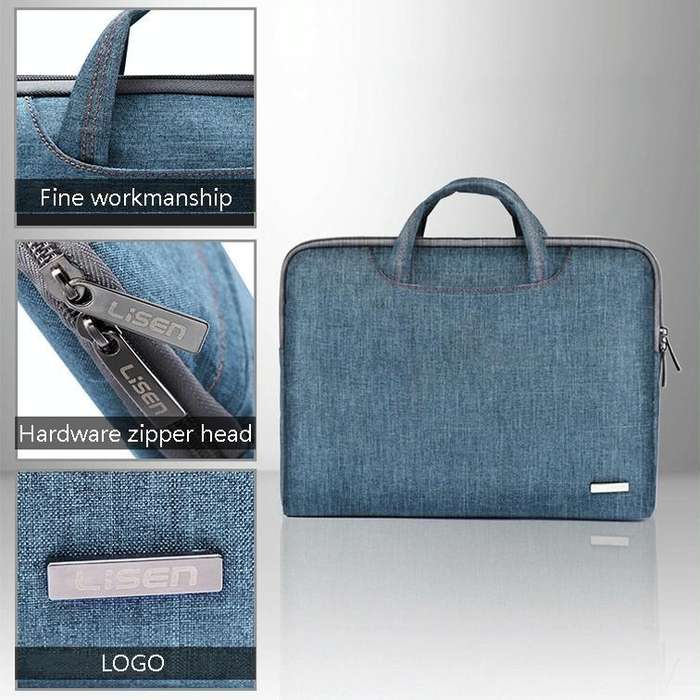 LiSEN LS-116 Simple Laptop Bag Business Laptop Liner Bag, Size: 11.6 inch(Canvas Colorful Leaves ...