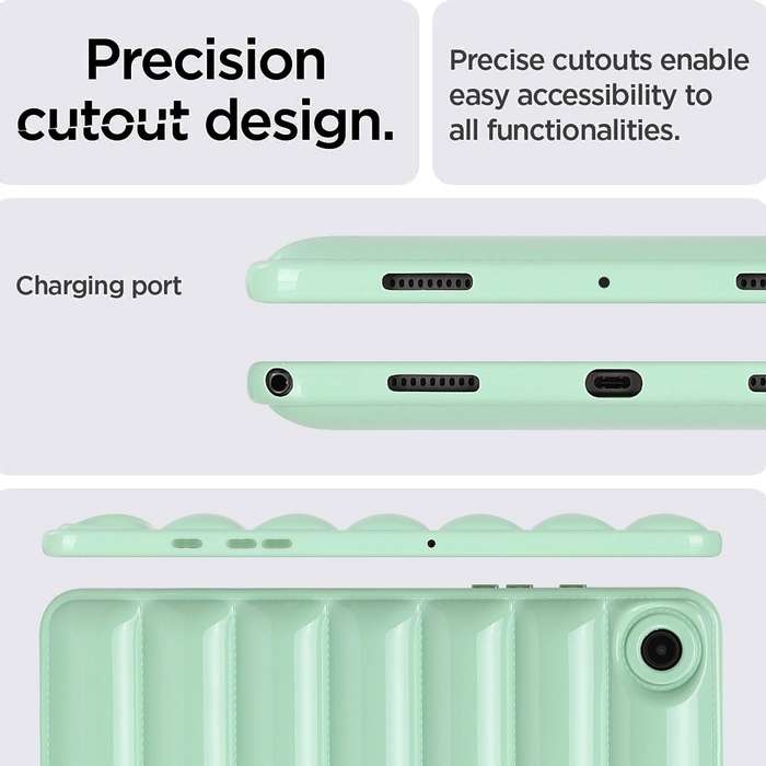 For Samsung Galaxy Tab A8 10.5 / X205 / X200 Eiderdown Cushion Shockproof Tablet Case(Green)