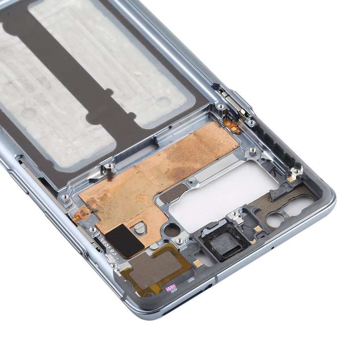 For Galaxy S10 5G  Middle Frame Bezel Plate with Side Keys (Grey)