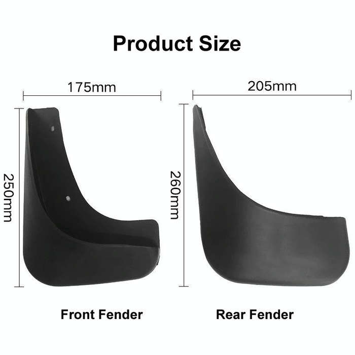 For Volkswagen Touran 2004-2015 4pcs/Set Car Auto Soft Plastic Splash Flaps Fender Guard