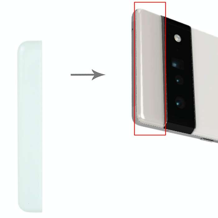Front Upper Top Back Cover for Google Pixel 6a (Green)