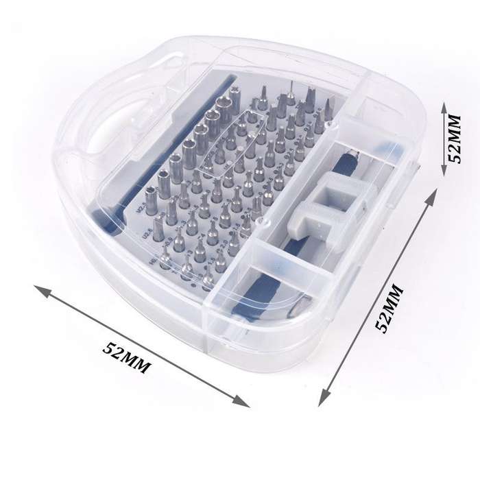 Weeks 58 in 1 Chrome Vanadium Steel Mobile Phone Repair And Disassembly Tool Screwdriver Set