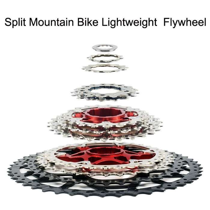 VG Sports Split Mountain Bike Lightweight Cassette Flywheel, Style: 11 Speed 52T (Black)