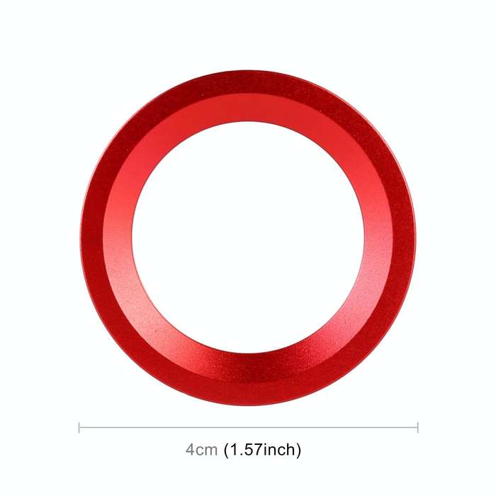 Car Engine Start Key Push Button Ring Trim Sticker for Honda(Red)