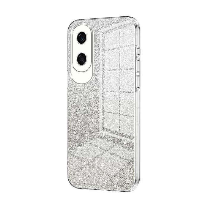 For Honor X50i / 90 Lite Gradient Glitter Powder Electroplated Phone Case(Transparent)