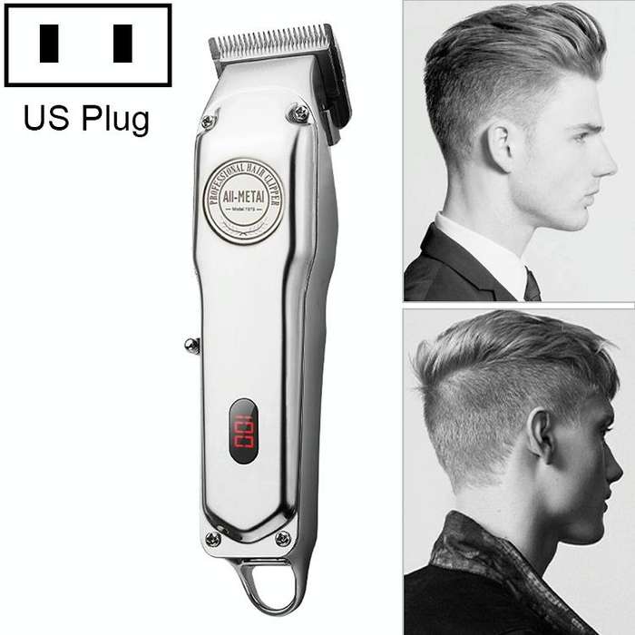 Retro Oil Head Electric Pusher Strong Power Electric Fader LCD Digital Display Rechargeable Hair ...