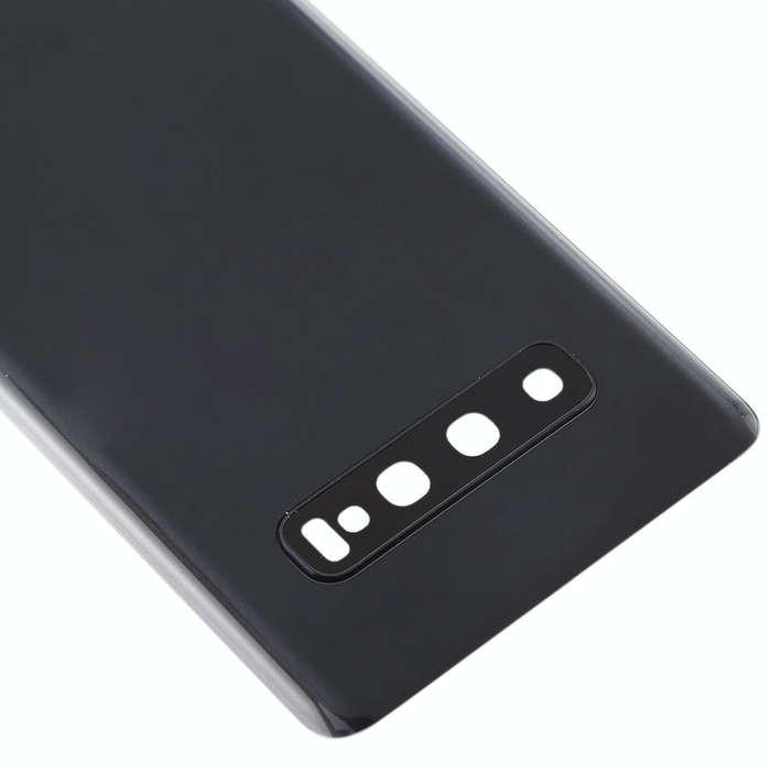 For Galaxy S10 Battery Back Cover with Camera Lens (Black)