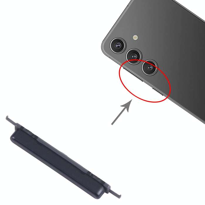 For Samsung Galaxy A24 4G SM-A255F 10pcs Original Power Button and Volume Control Button (Black)