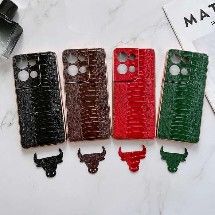 For OPPO Reno8 Pro Genuine Leather Weilai Series Nano Plating Phone Case(Black)