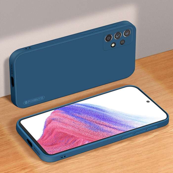 For Samsung Galaxy A53 5G PINWUYO Sense Series Liquid Silicone TPU Phone Case(Blue)