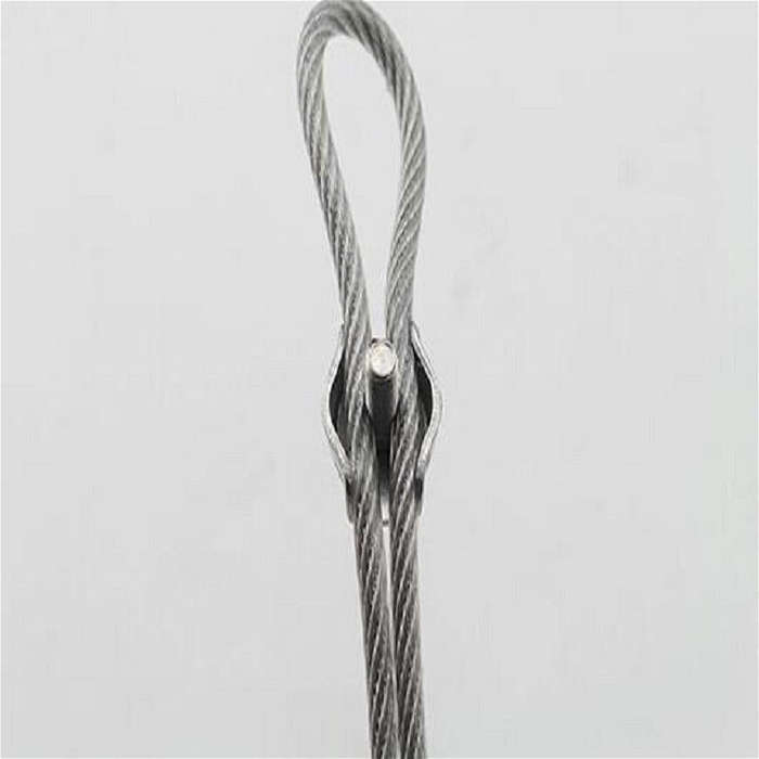 5 PCS 304 Stainless Steel Plate Single Clip Double Clamp Wire Rope Clamp, Specification:M2, Style...