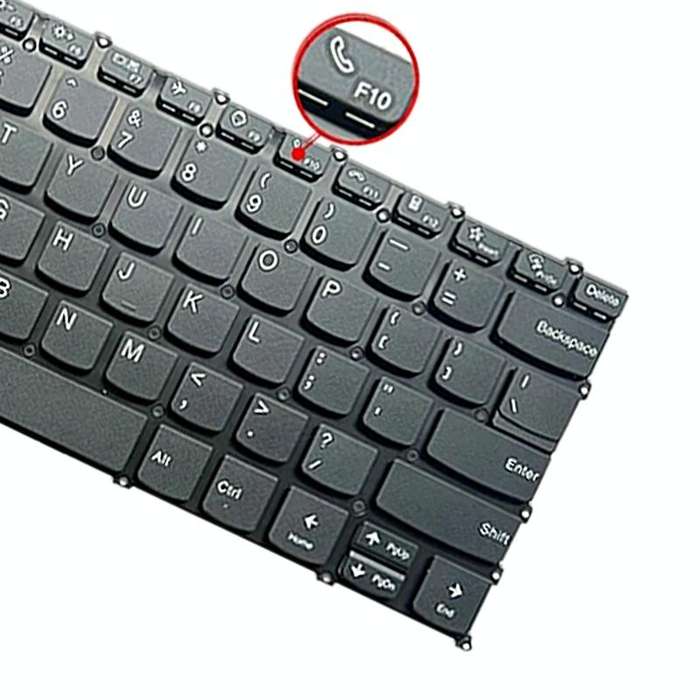For Lenovo IdeaPad 5 / Yoga Slim 7 Pro US Version Laptop Backlight Keyboard, F10 Key with Phone I...