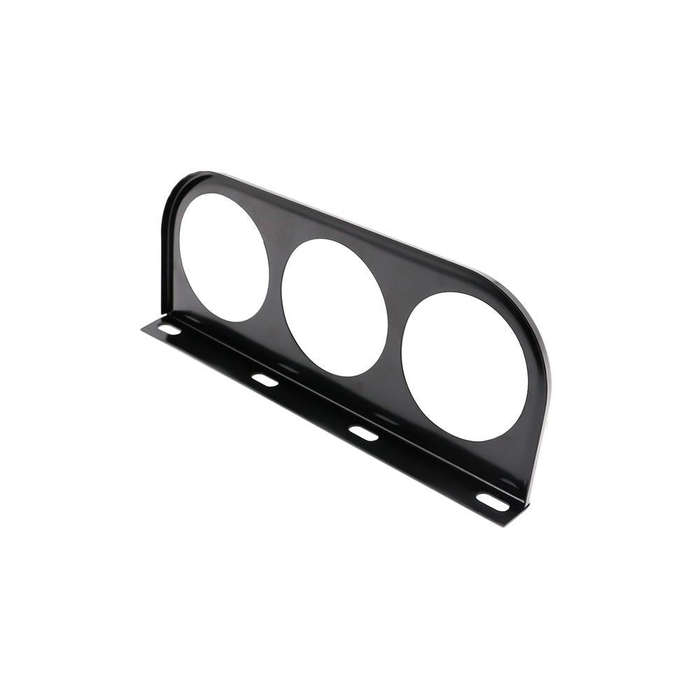 Car 52mm 3 Holes Iron Dash Gauge Meter Pod Mount Holder(Black)