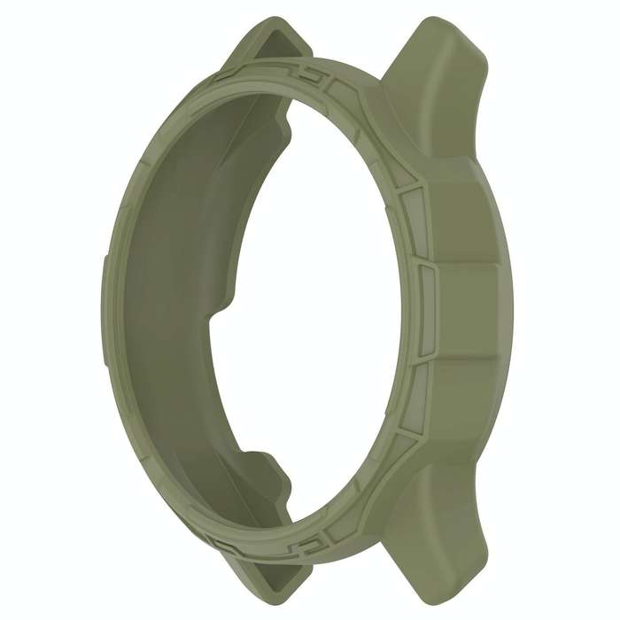 For Garmin Vivomove Trend Armor Hollow Watch Protective Case(Jungle Green)