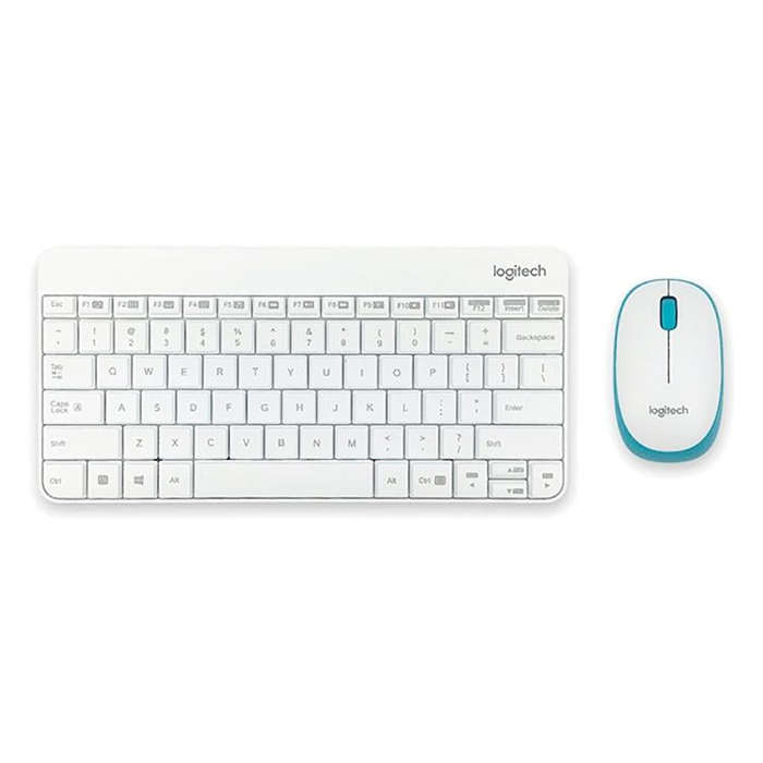 Logitech MK245 Nano Wireless Keyboard Mouse Set (White)