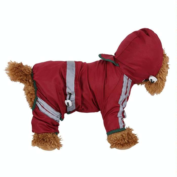 Waterproof Jacket Clothes Fashion Pet Raincoat Puppy Dog Cat Hoodie Raincoat, Size:XS(Yellow)