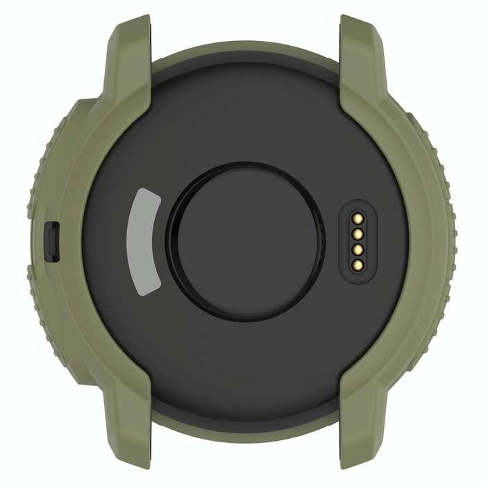 For Garmin Instinct Crossover Armor Hollow Watch Protective Case(Jungle Green)