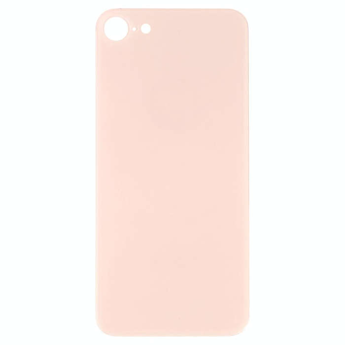 Easy Replacement Big Camera Hole Glass Back Battery Cover with Adhesive for iPhone 8(Gold)