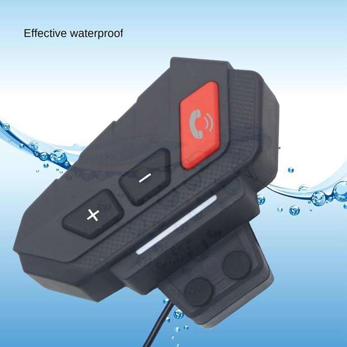 S21 Riding Helmet Bluetooth Intercom Headset, Specification: With USB Cable(Black)