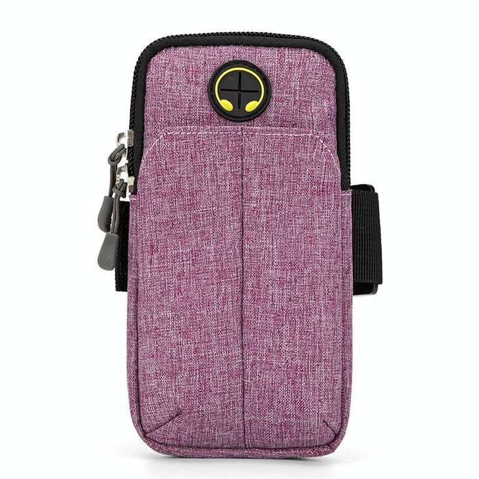 Universal 6.2 inch or Under Phone Zipper Double Bag Multi-functional Sport Arm Case with Earphone...