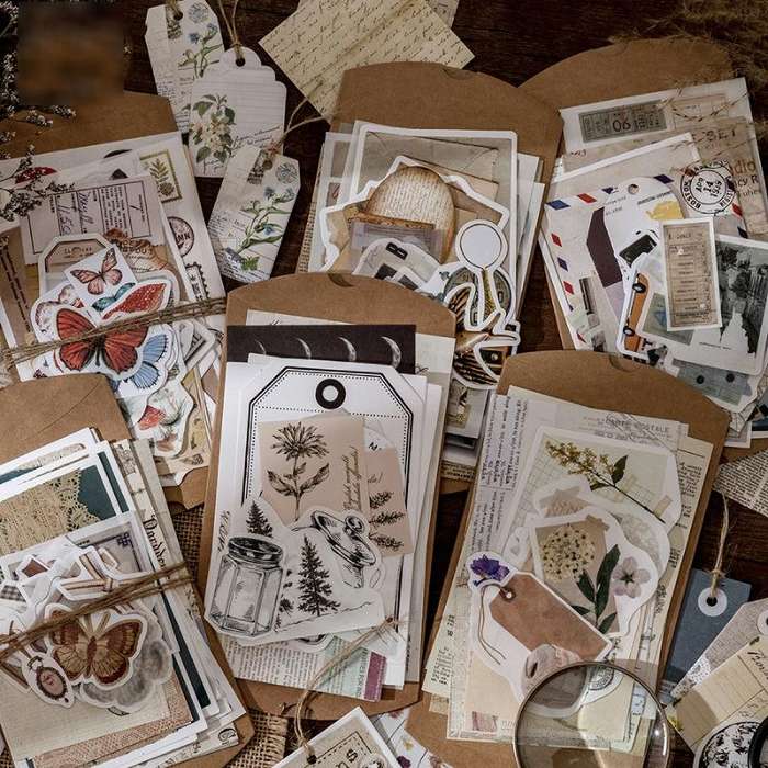 2sets 30 In 1 Vintage Collection Room Series Handbook Stickers Notes Packet(Old Favorites)