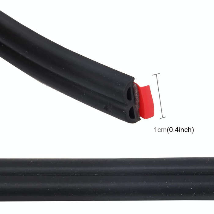 4m B Shape Car Decorative Strip Rubber Chrome Decoration Strip Door Seal Window Seal