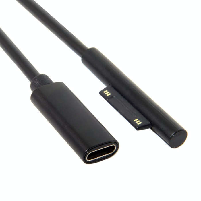 Type-C / USB-C Mother Rotary Seeder Tablet Power Charging Cable For Microsoft Surface Pro 5 / 6, ...