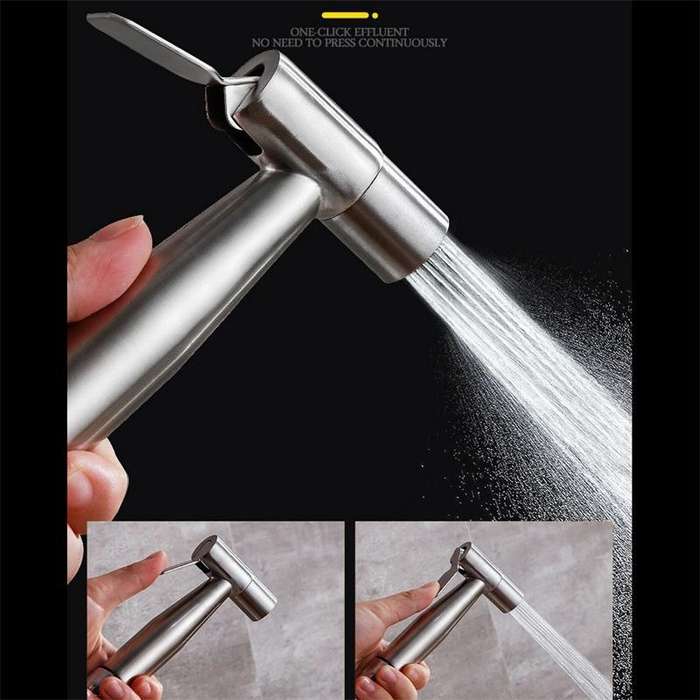 Stainless Steel One-In-Two-Out Multi-Function Three-Way Valve Faucet, Specification: Double 4-poi...