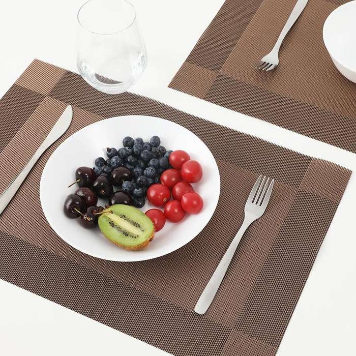 PVC Heat-insulating Non-slip Table Mat(Black)