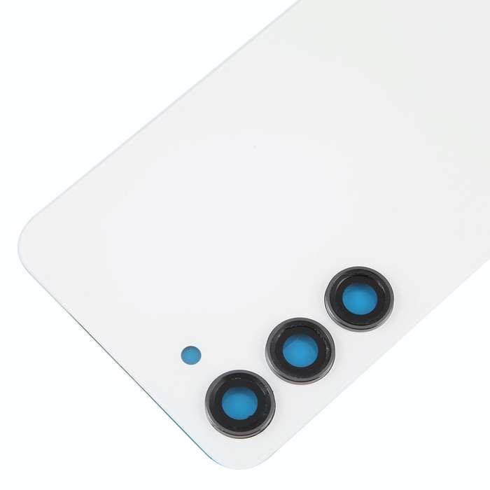 For Samsung Galaxy S23 SM-S911B OEM Glass Battery Back Cover with Camera Lens Cover(White)