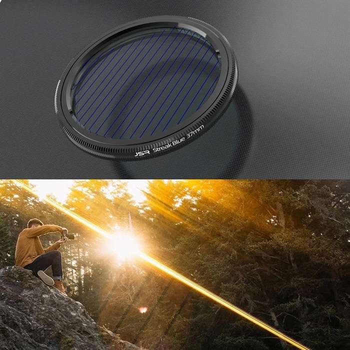 JSR Starlight Drawing Camera Lens Filter, Size:62mm(Streak Gold)