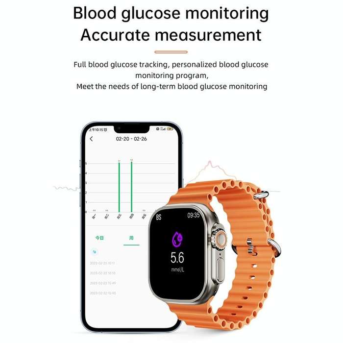 WS-E9 Ultra 2.2 inch IP67 Waterproof Silicone Band Smart Watch, Support Heart Rate / NFC(Black)