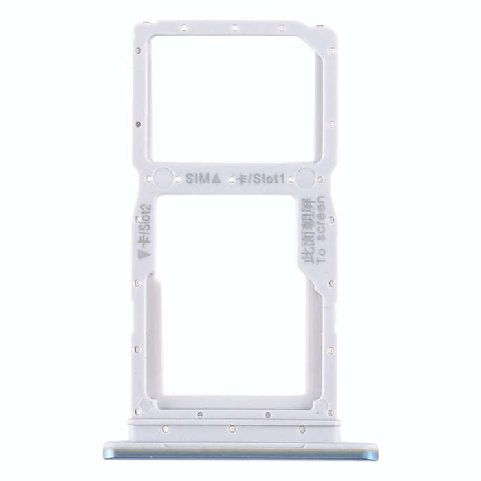 SIM Card Tray + SIM Card Tray / Micro SD Card Tray for Huawei Honor 9X / Honor 9X Pro(Baby Blue)